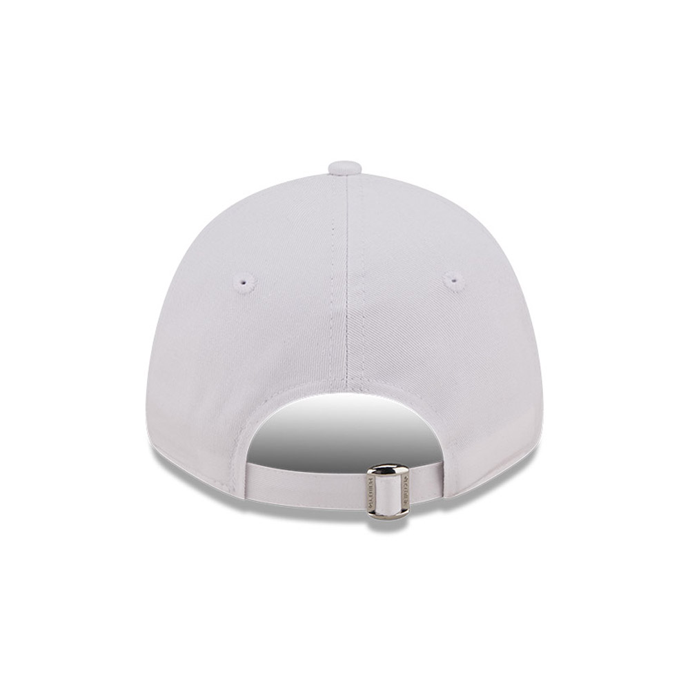 LA Dodgers Metallic Logo Womens White  9FORTY Adjustable Cap