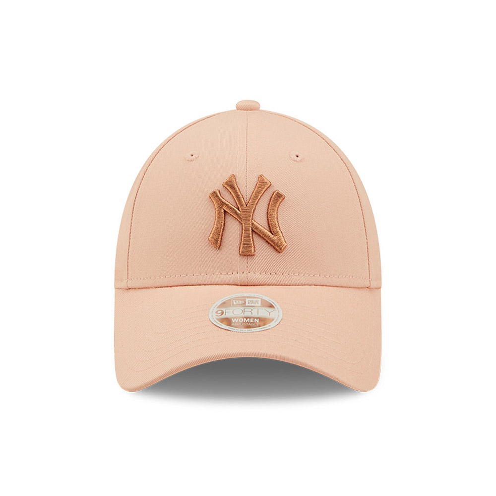 New York Yankees Metallic Logo Pink 9FORTY Adjustable Cap