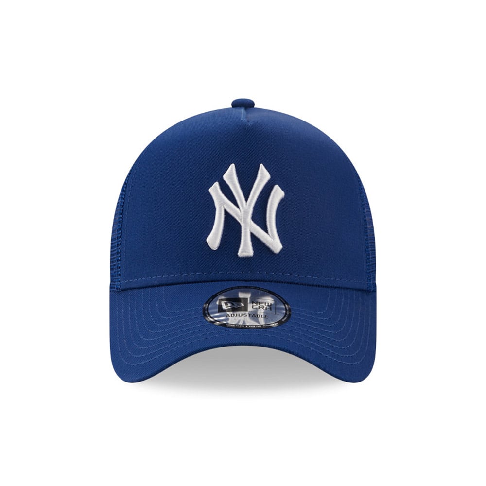 New York Yankees League Essential Dark Blue A-Frame Trucker Cap