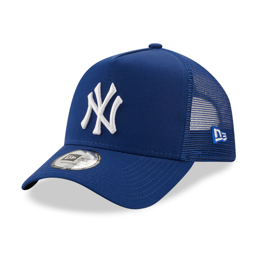 New York Yankees League Essential Dark Blue A-Frame Trucker Cap