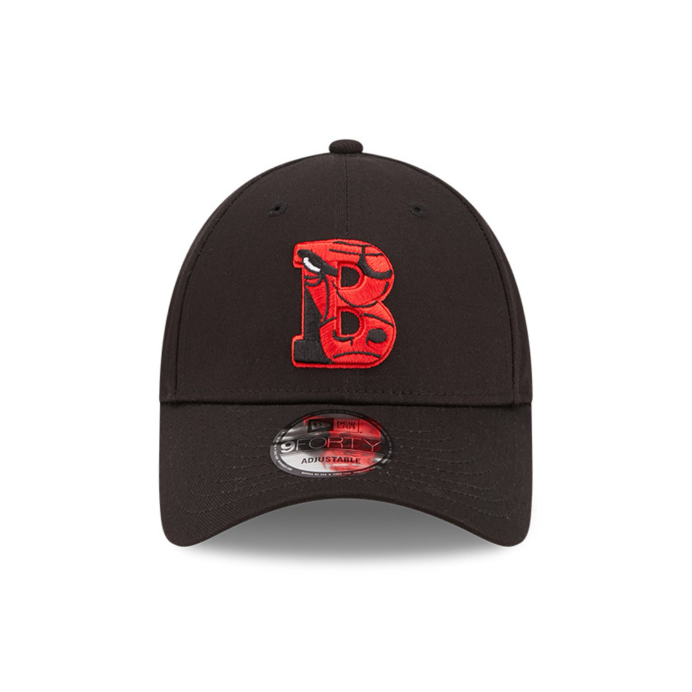 Chicago Bulls Team Logo Black 9FORTY Adjustable Cap