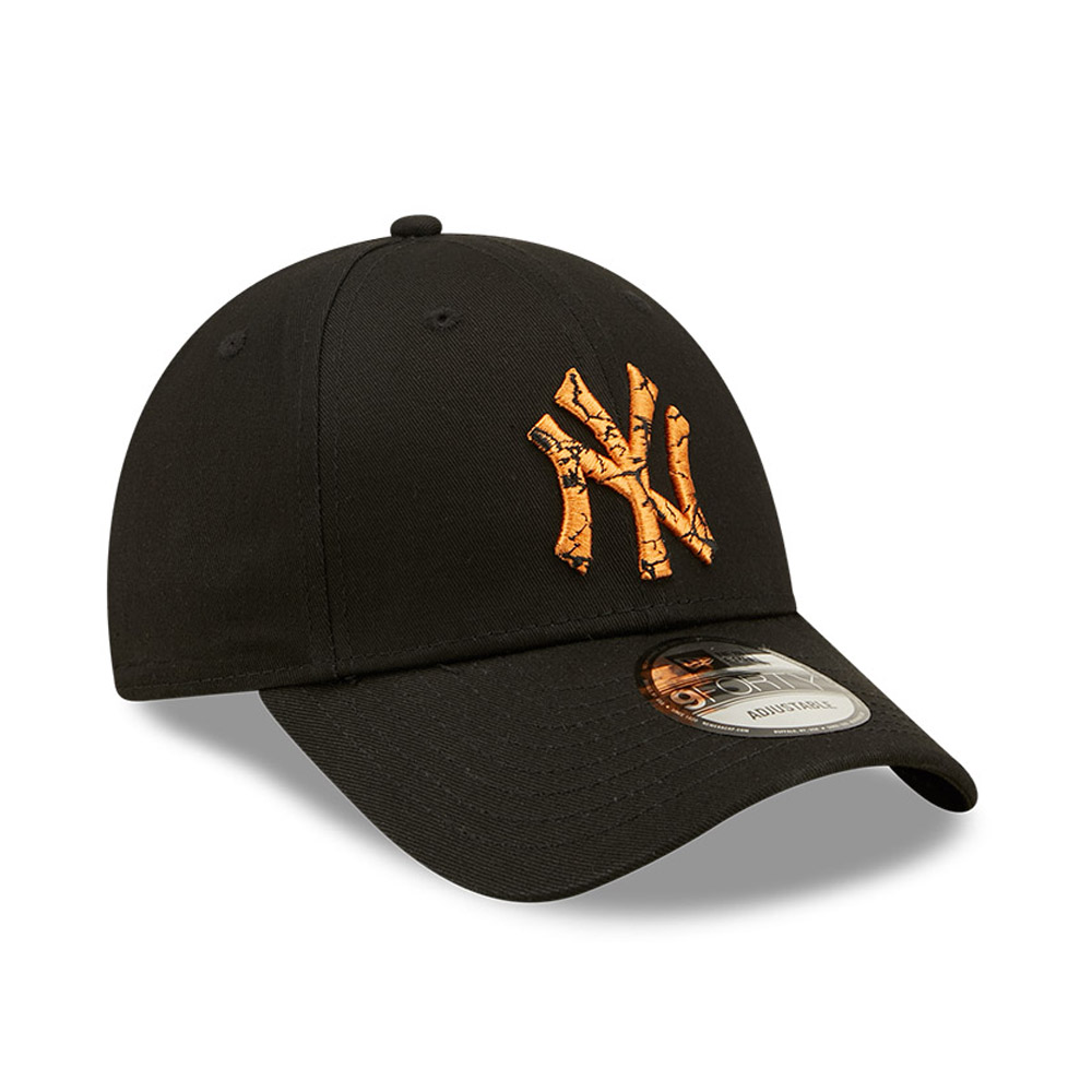 New York Yankees Marble Infill Kids Black 9FORTY Adjustable Cap