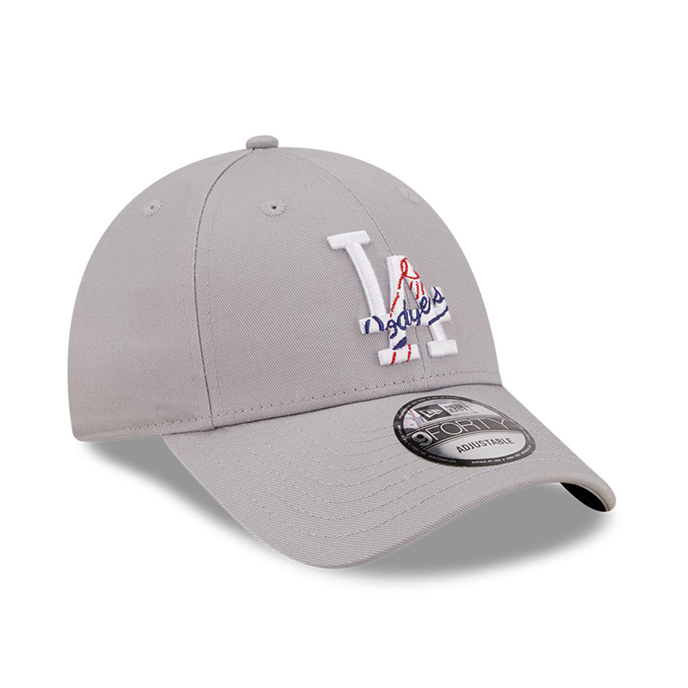 LA Dodgers Team Logo Kids Grey 9FORTY Adjustable Cap