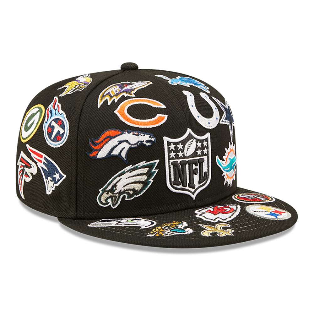 Casquette 59FIFTY Fitted NFL Multi Team Logo Noir
