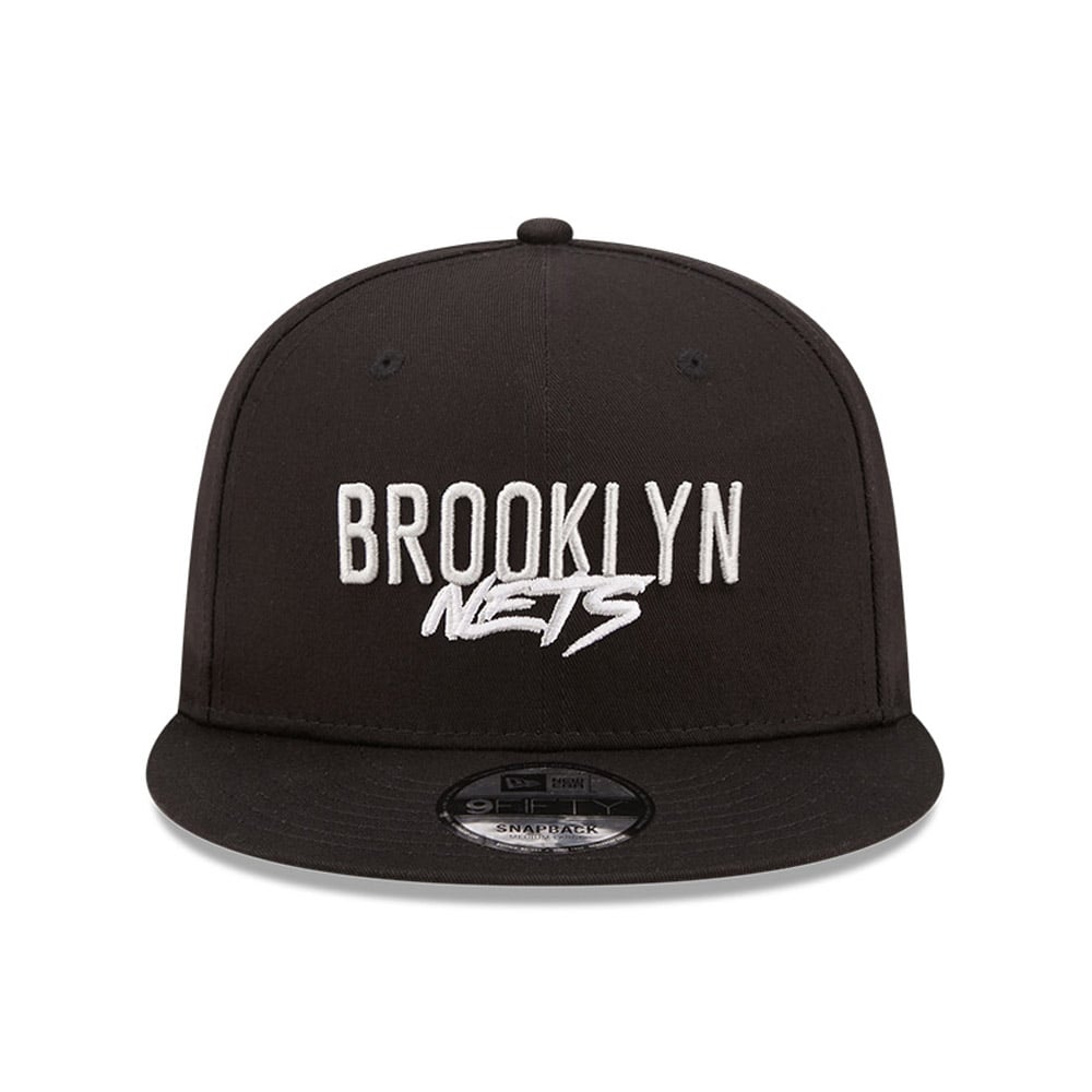 Casquette 9FIFTY Brooklyn Nets Script Logo Noir