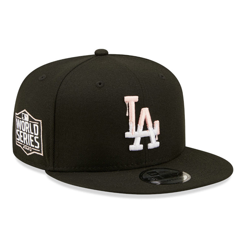 Official New Era LA Dodgers MLB Team Drip Black 9FIFTY Snapback Cap ...