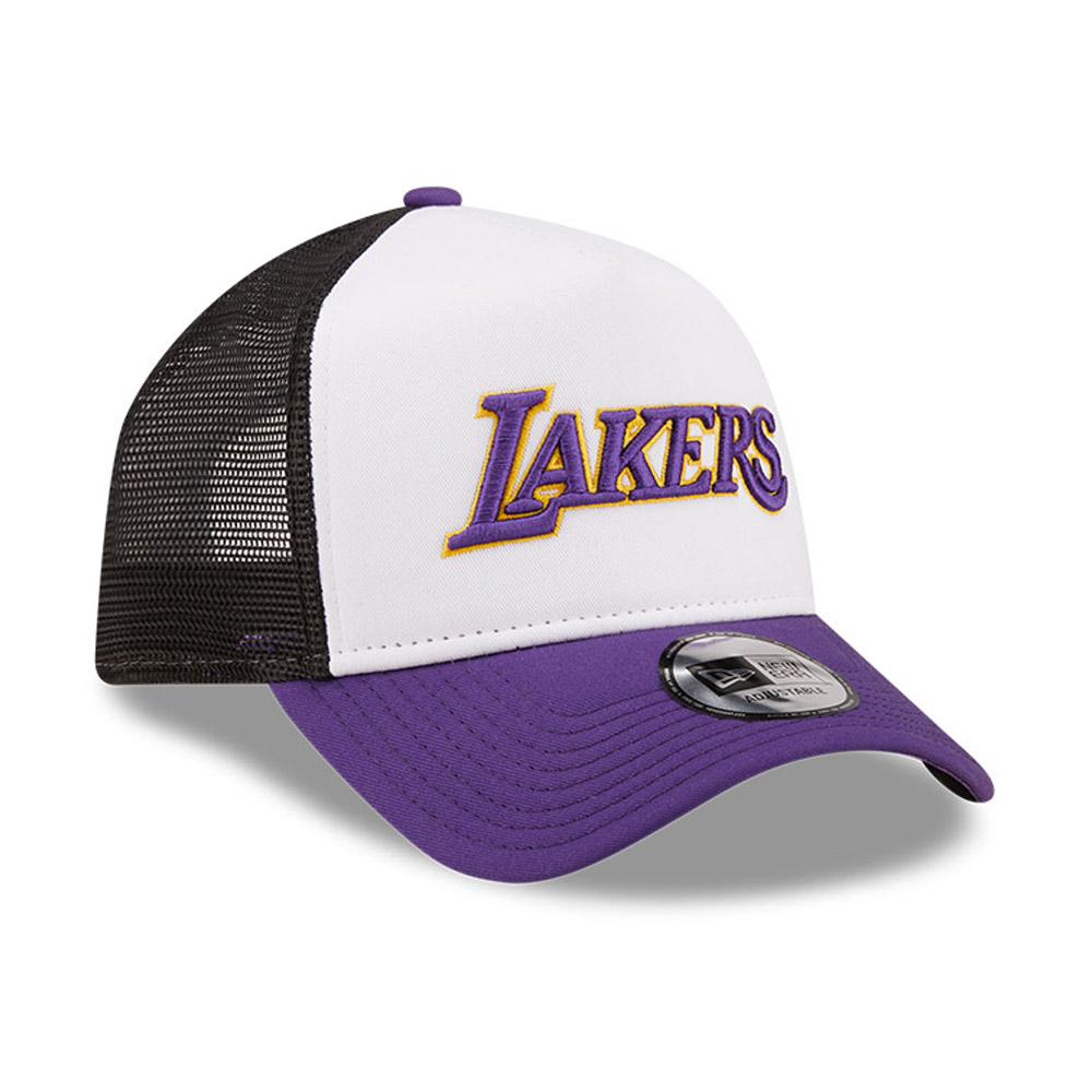 LA Lakers Team Colour Purple A-Frame Trucker Cap