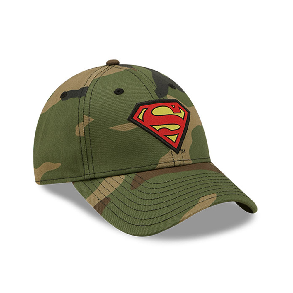 Superman Badge Green Camo 9FORTY Adjustable Cap