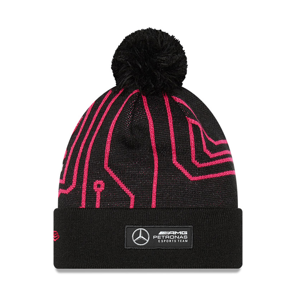 Mercedes-AMG Petronas F1 Team Black Bobble Beanie Hat