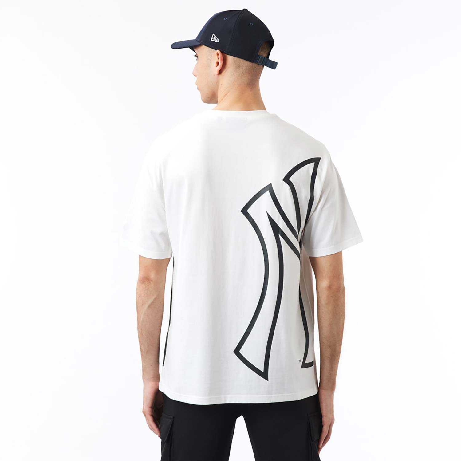 New York Yankees MLB Side Logo White T-Shirt