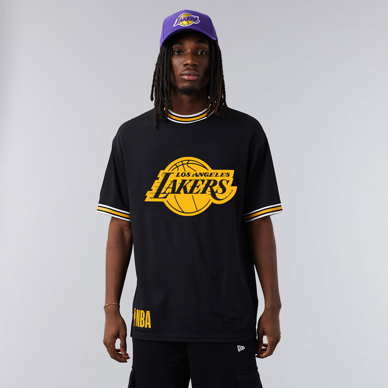 T-shirt LA Lakers NBA Team Logo Noir