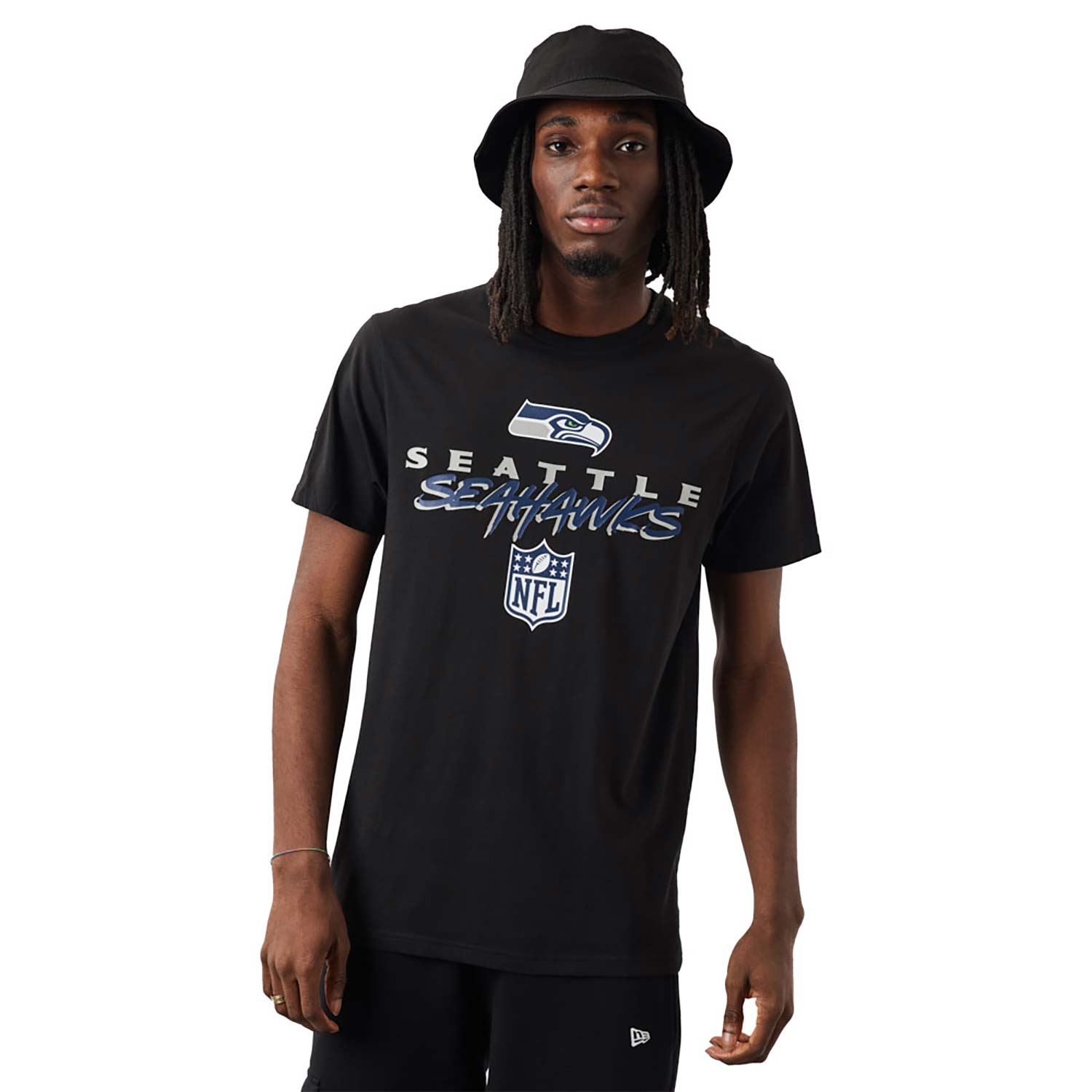 Seattle Seahawks NFL Script Black T-Shirt