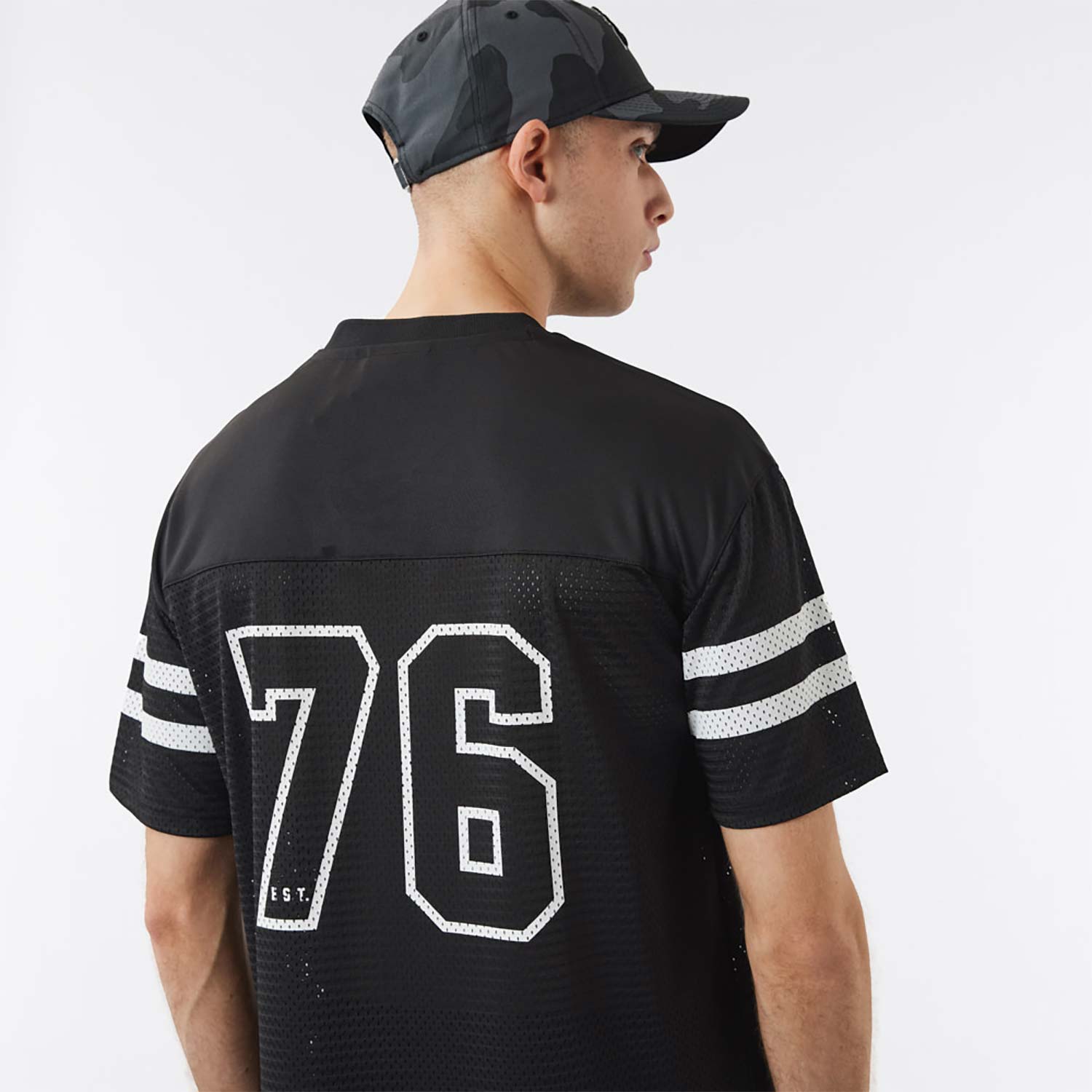 Camiseta Jersey New Era Tampa Bay Buccaneers NFL Script Mesh Negro