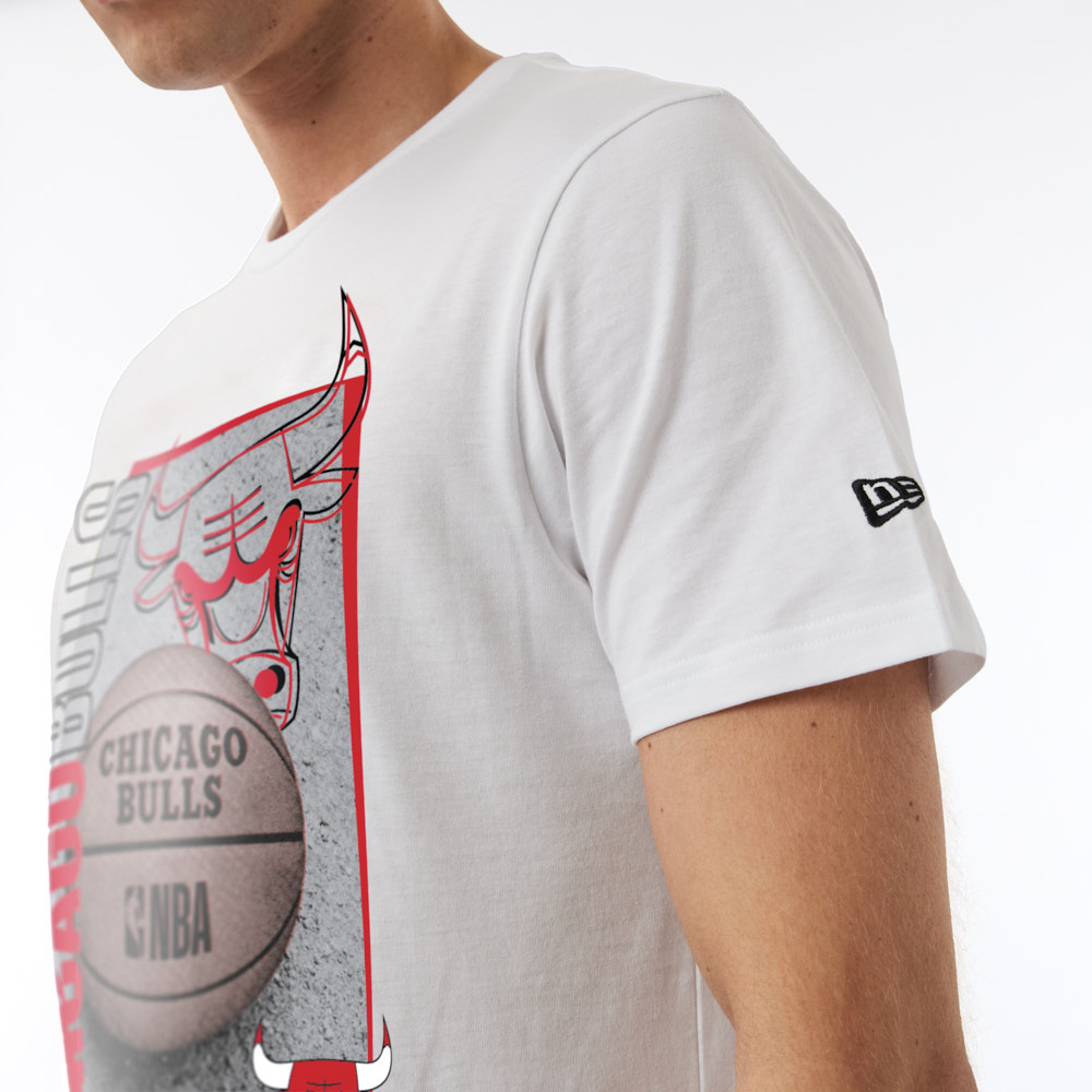 T-shirt Chicago Bulls NBA Hoop Graphic Blanc