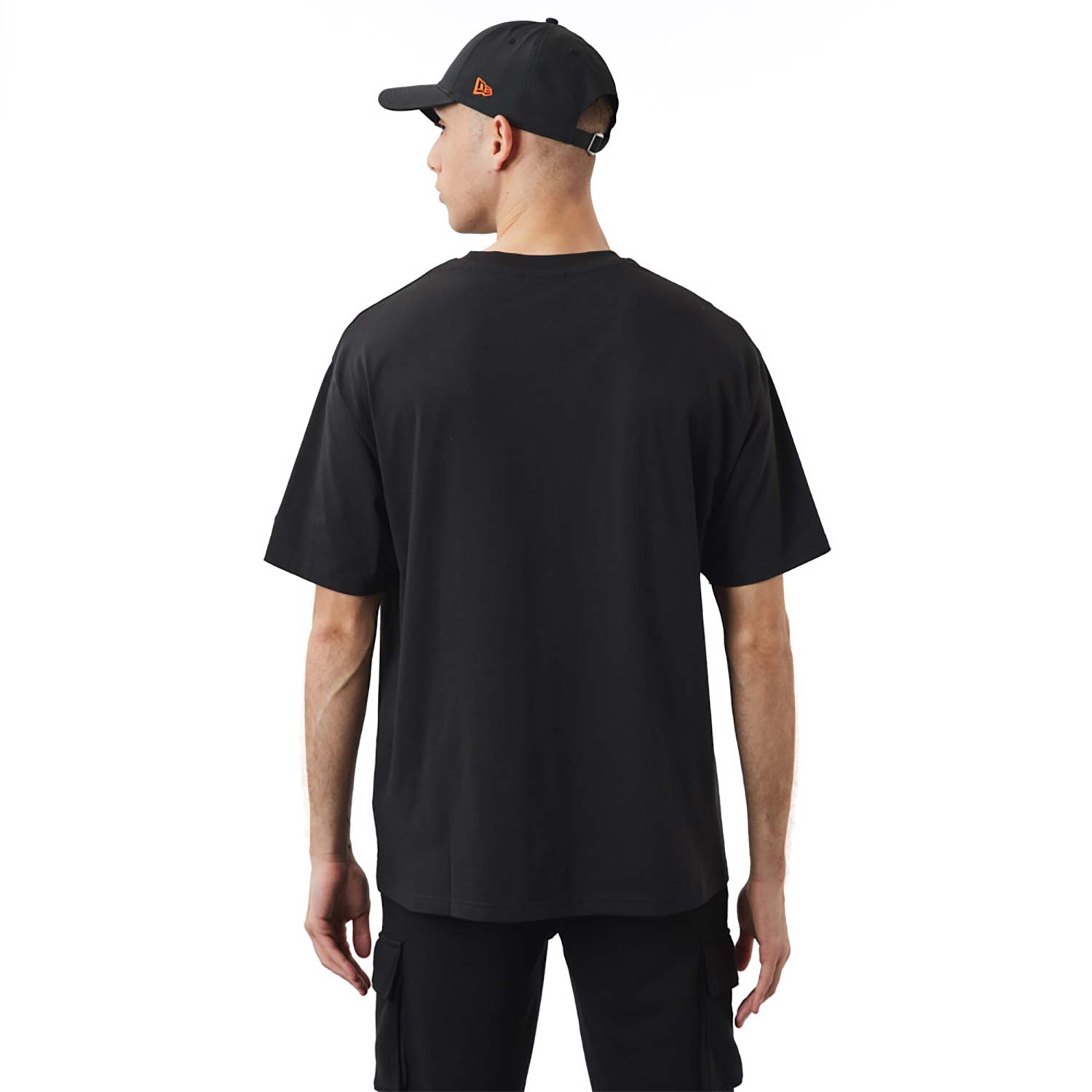 T-shirt Oversize Chicago Bulls NBA Stacked Noir