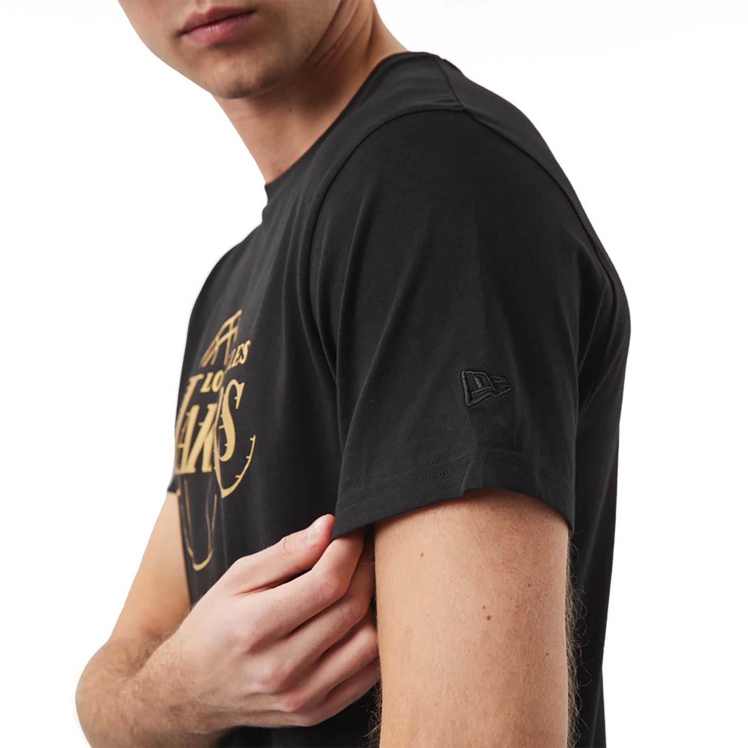 LA Lakers NBA Foil Black T-Shirt