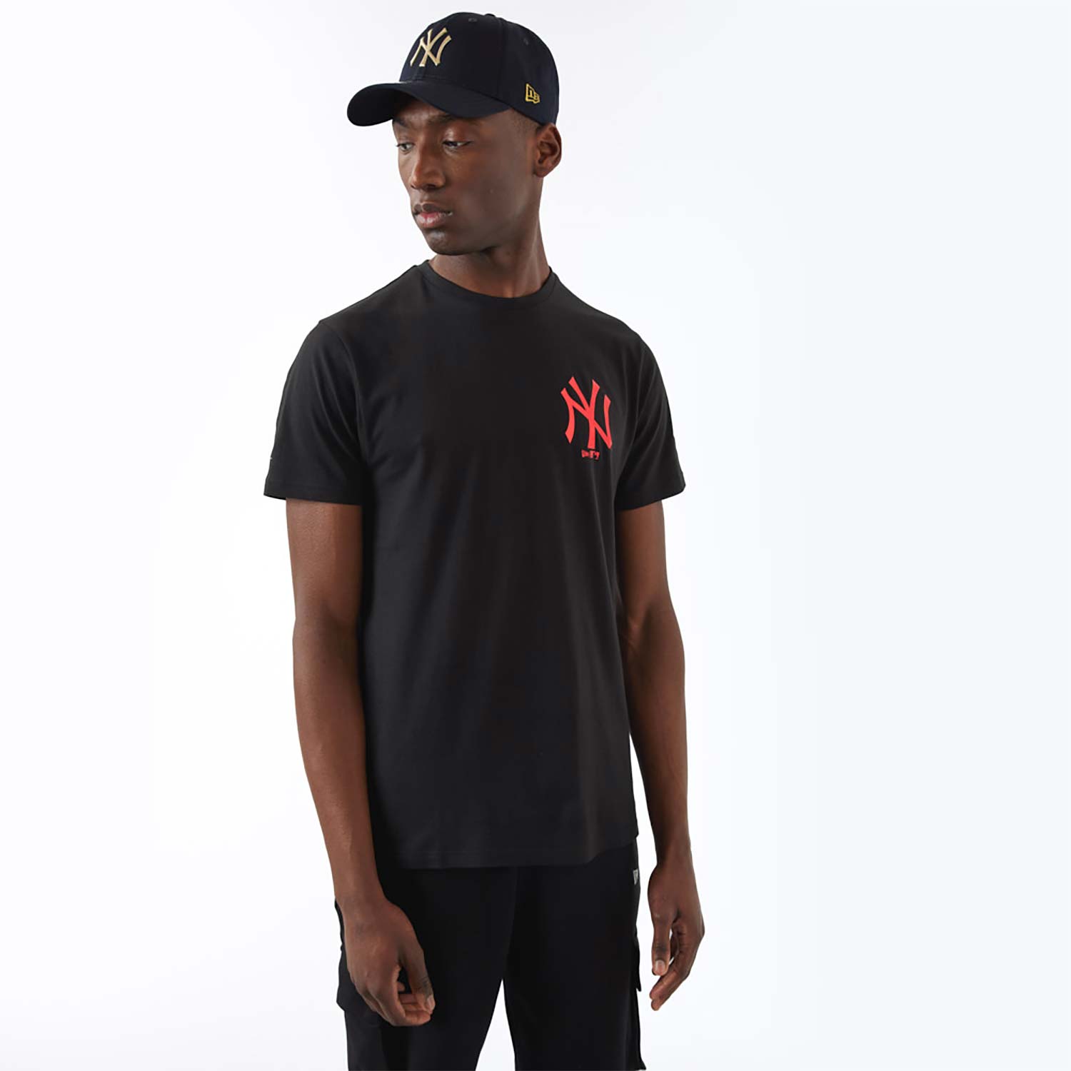 New York Yankees MLB Foil Black T-Shirt