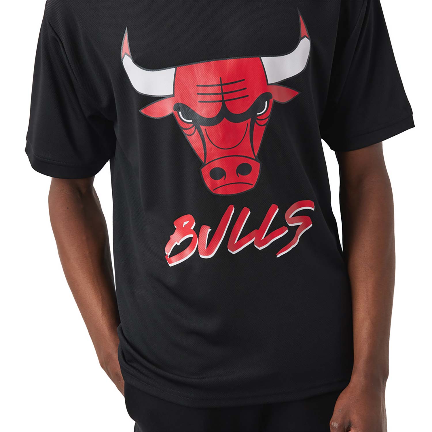 T-shirt Chicago Bulls NBA Script Noir