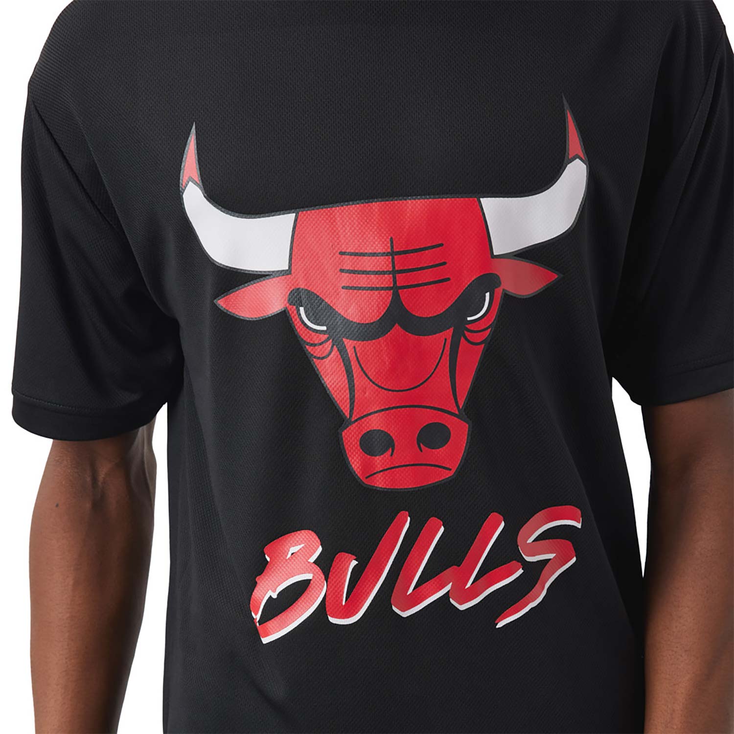 T-shirt Chicago Bulls NBA Script Noir