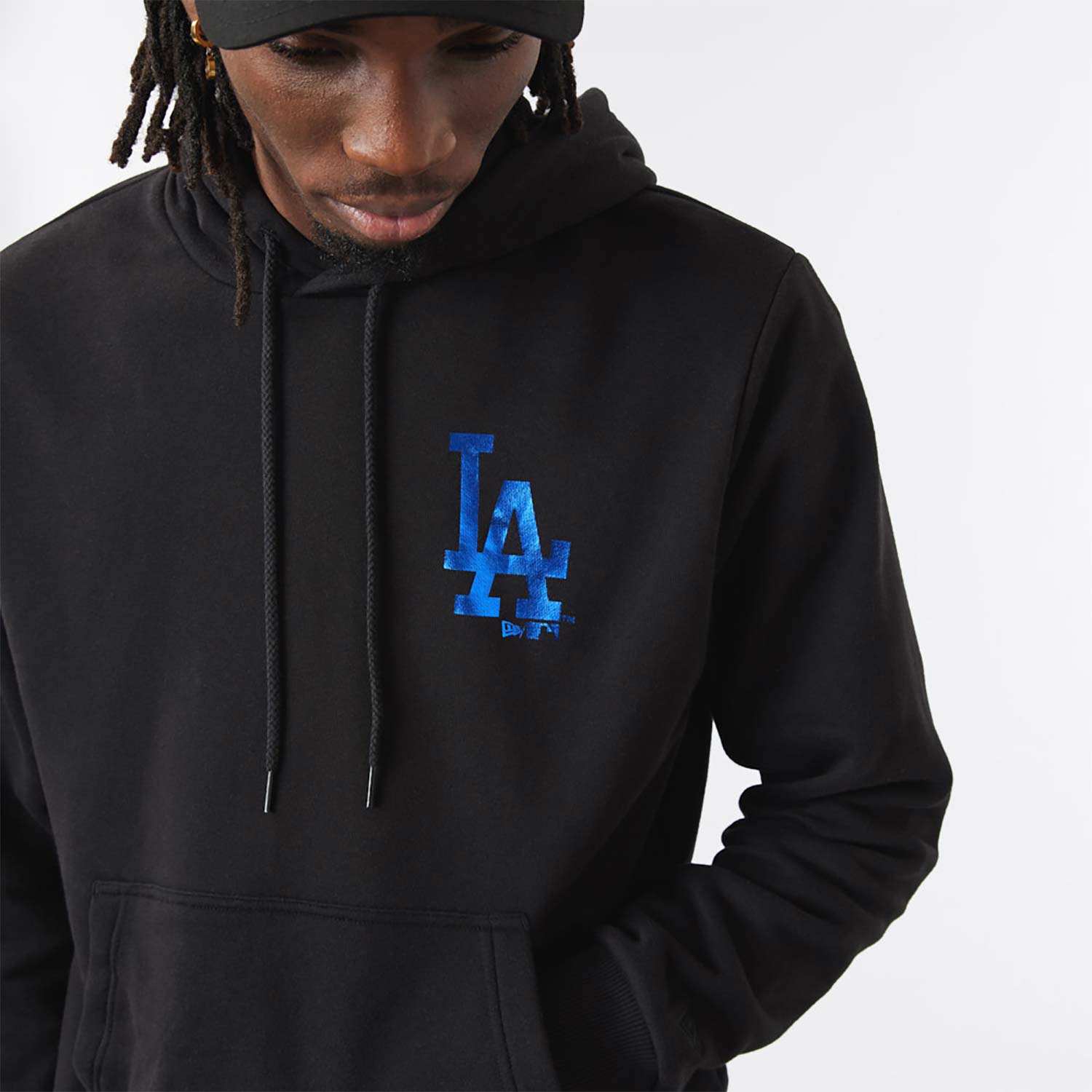 LA Dodgers MLB Foil Black Hoodie