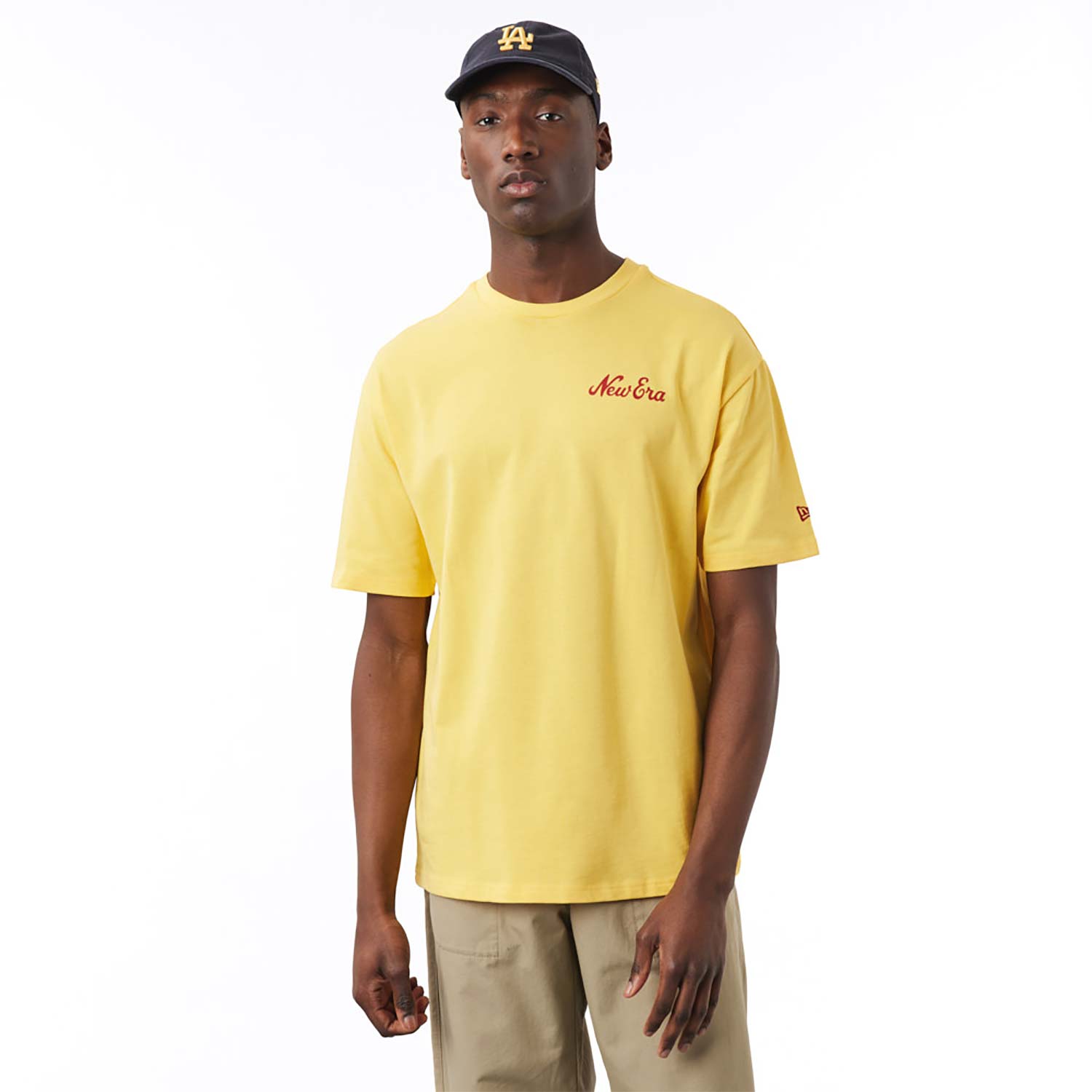 New Era Food Graphic Yellow Oversized T-Shirt