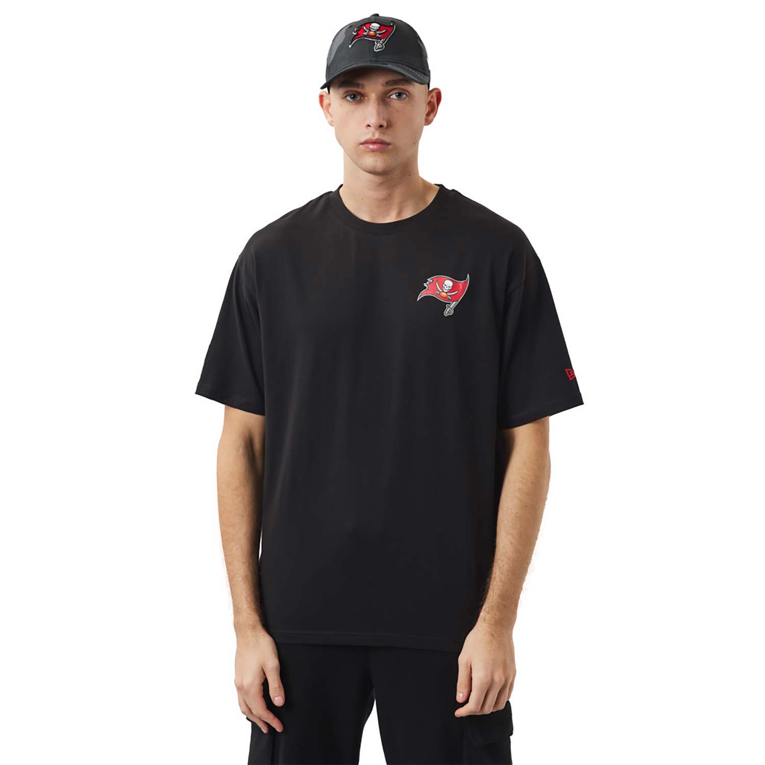 T-Shirt oversize Tampa Bay Buccaneers NFL Logo Nera