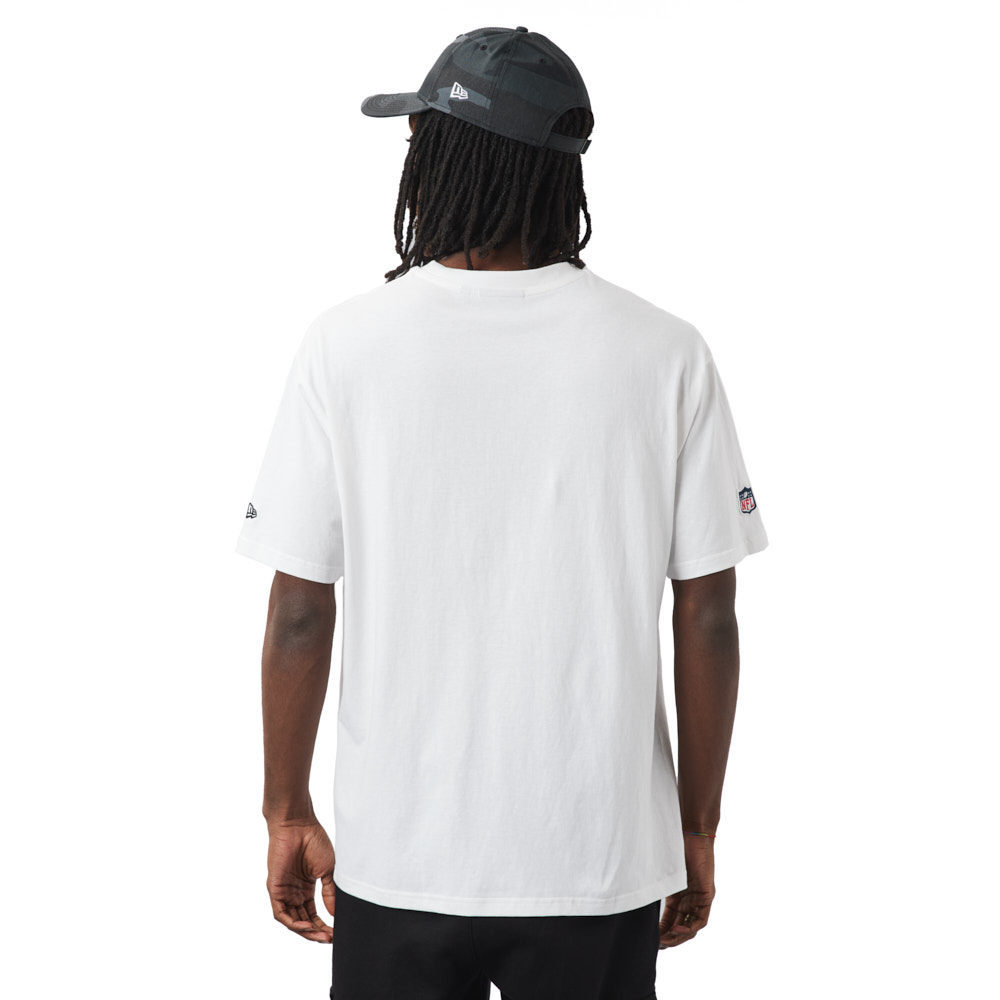 Official New Era Las Vegas Raiders NFL White Oversized T-Shirt B7091 ...