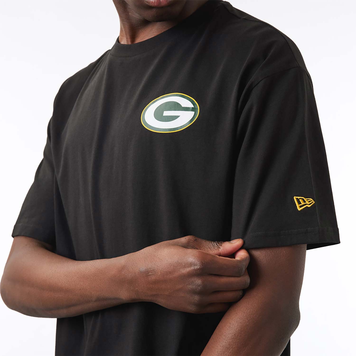 Green Bay Packers NFL Foil Black T-Shirt