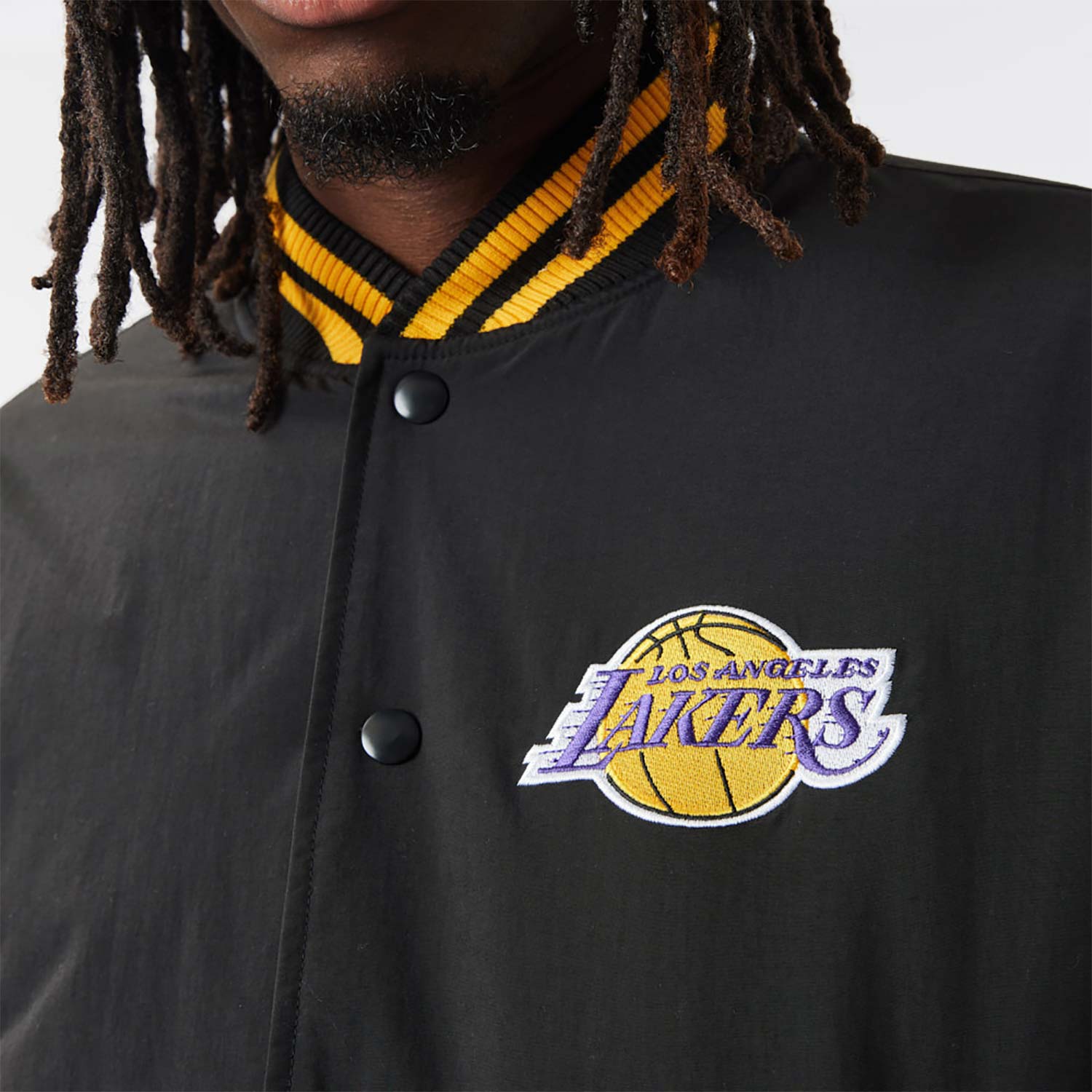 Chaqueta bomber New Era LA Lakers NBA Team Logo Negro