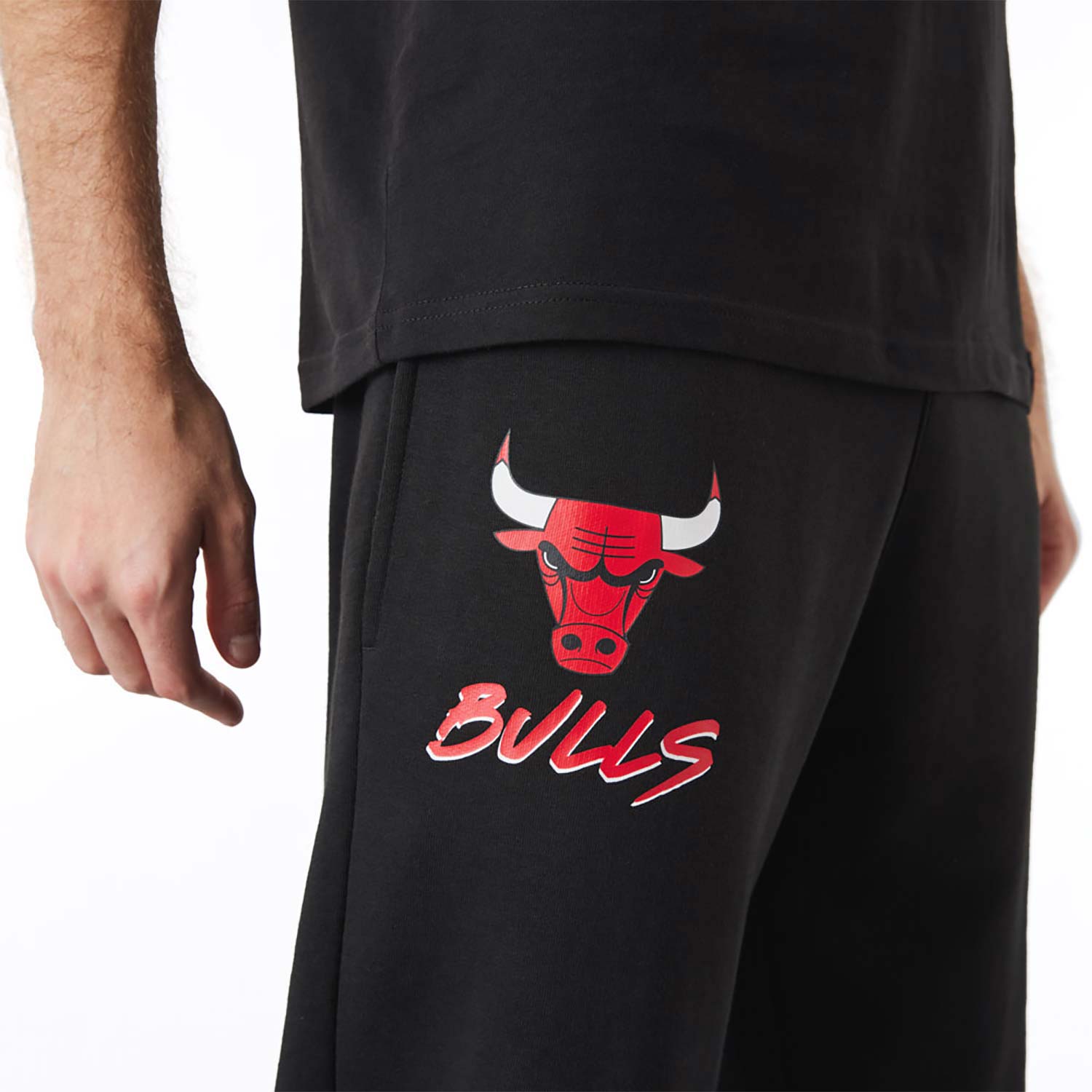Schwarze Chicago Bulls NBA Jogginghose