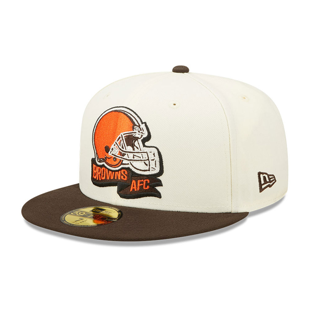 Official New Era Cleveland Browns Nfl 22 Sideline Chrome White 59fifty
