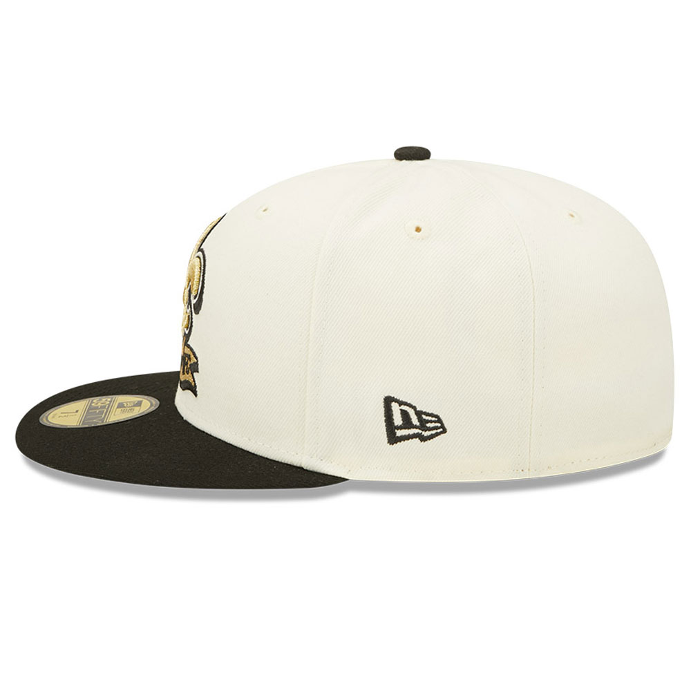 Cappellino 59FIFTY Fitted New Orleans Saints NFL Sideline 2022 bianco