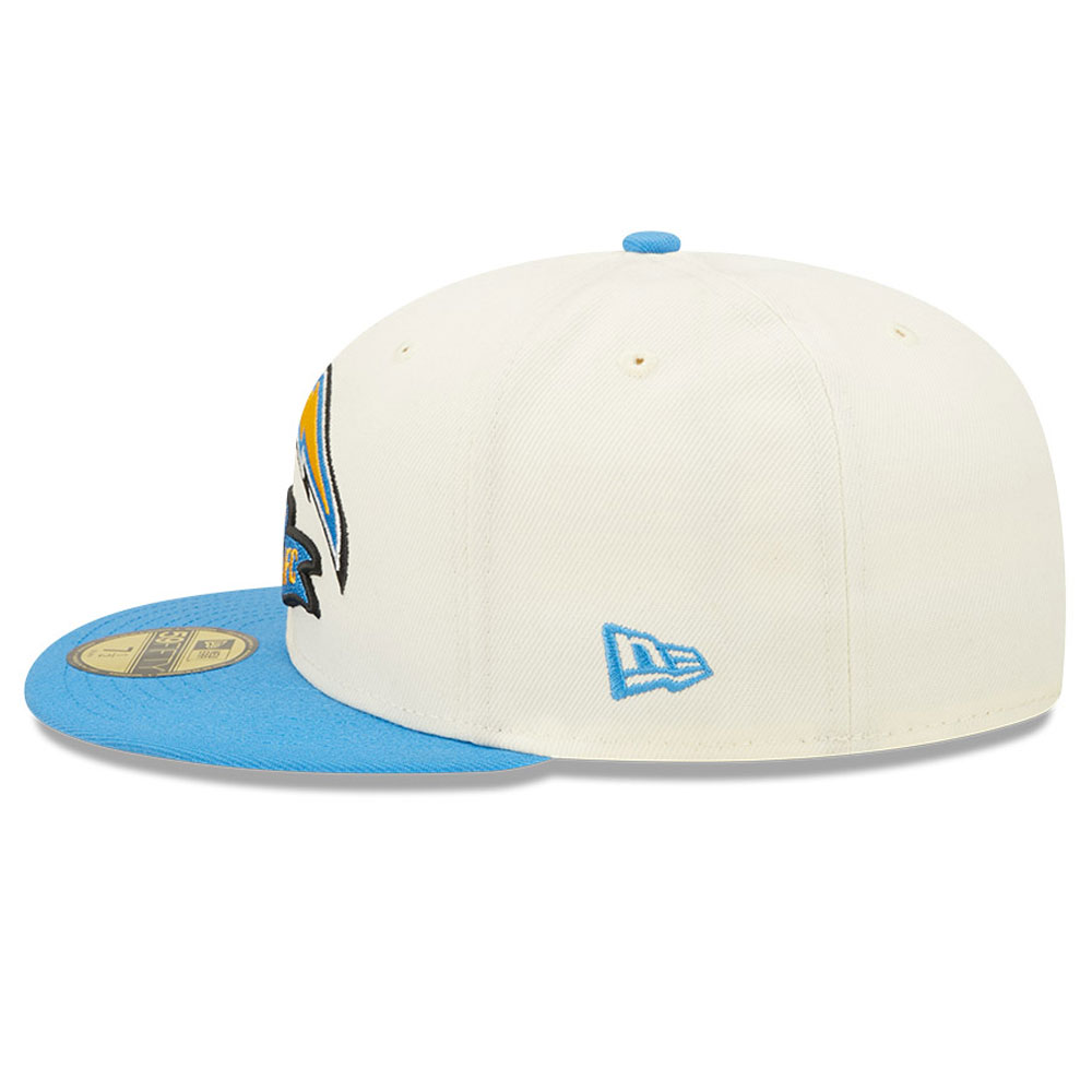 LA Chargers NFL Sideline 2022 White 59FIFTY Fitted Cap