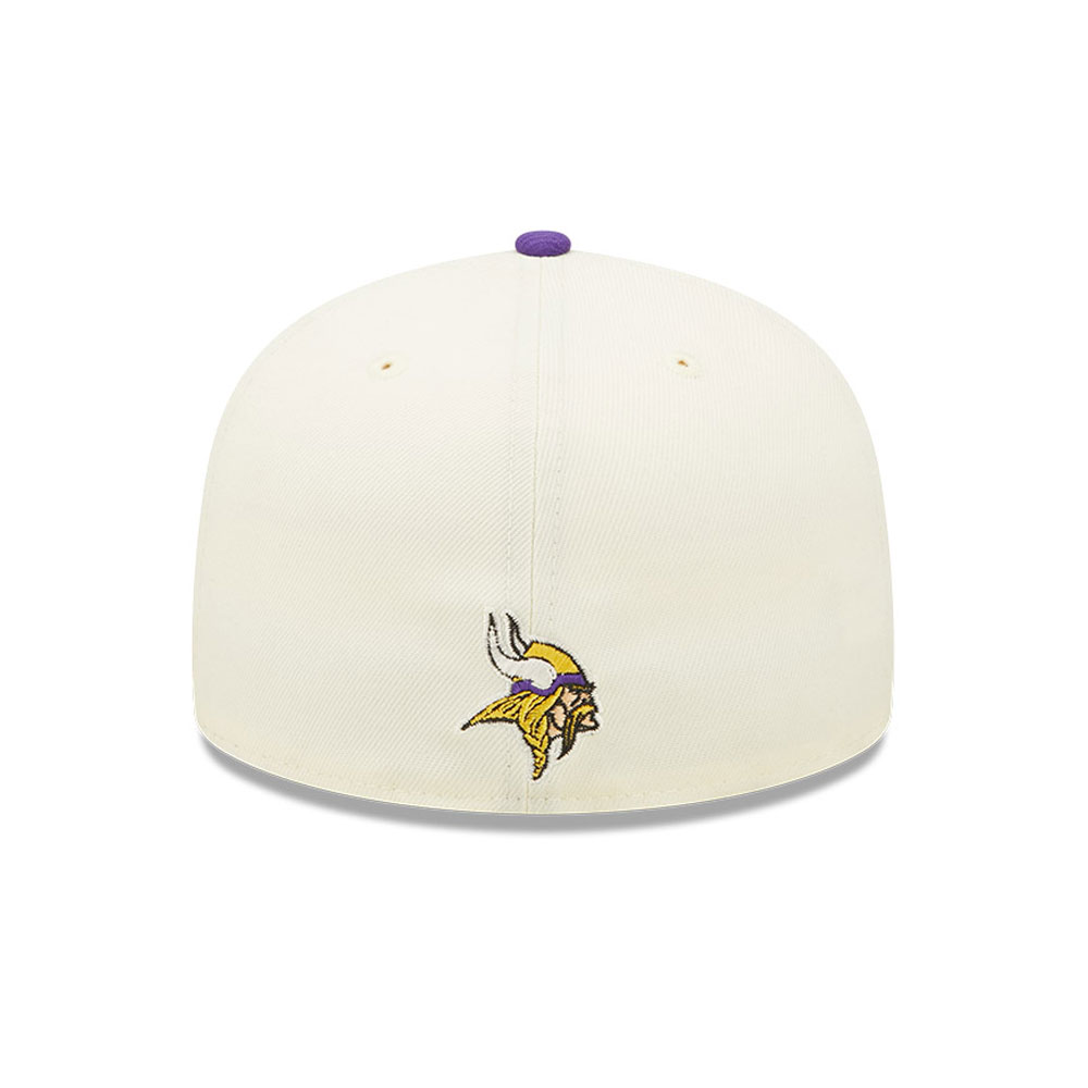 Cappellino 59FIFTY Fitted Minnesota Vikings NFL Sideline 2022 Bianco