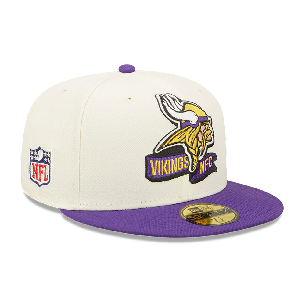 Weiße Minnesota Vikings NFL Sideline 2022 59FIFTY Fitted Cap