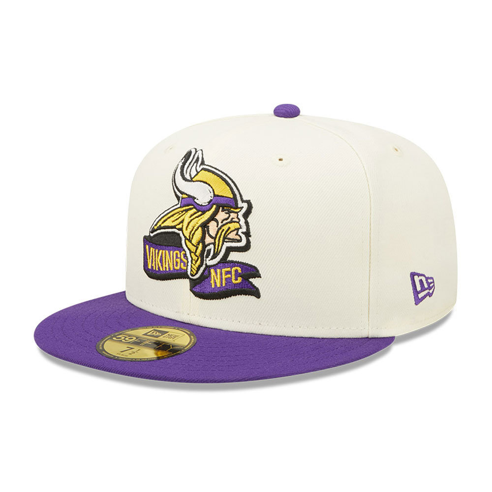 Weiße Minnesota Vikings NFL Sideline 2022 59FIFTY Fitted Cap