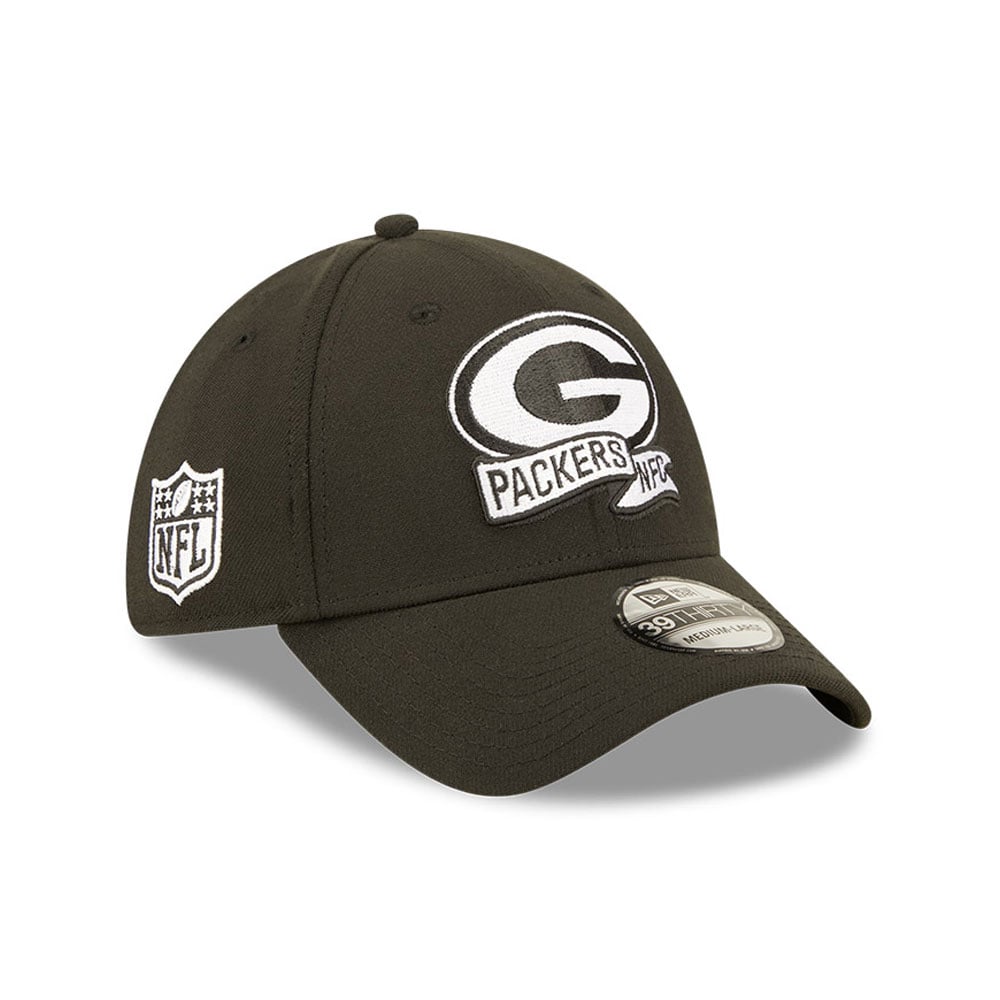 Cappellino 39THIRTY Stretch Fit Green Bay Packers NFL Sideline 2022 Nero