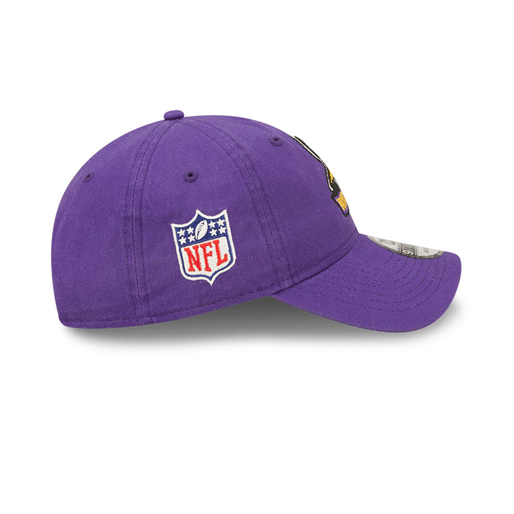 Lilafarbene Minnesota Vikings NFL Sideline 2022 9TWENTY Verstellbare Cap