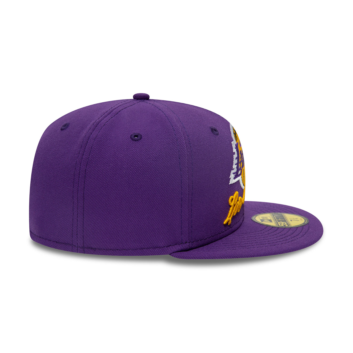 LA Lakers Dual Logo Purple 59FIFTY Fitted Cap