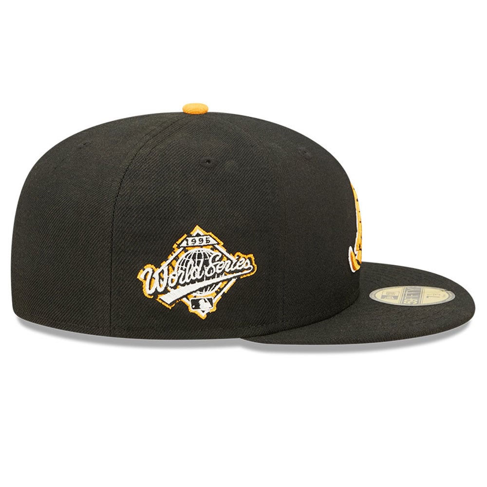 Atlanta Braves Tiger Fill Black 59FIFTY Fitted Cap