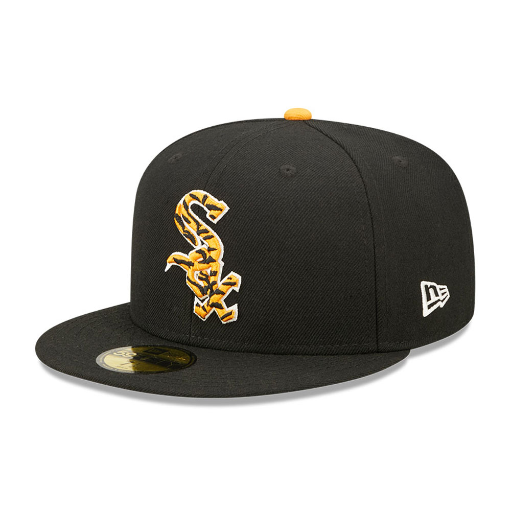 Chicago White Sox Tiger Fill Black 59FIFTY Fitted Cap