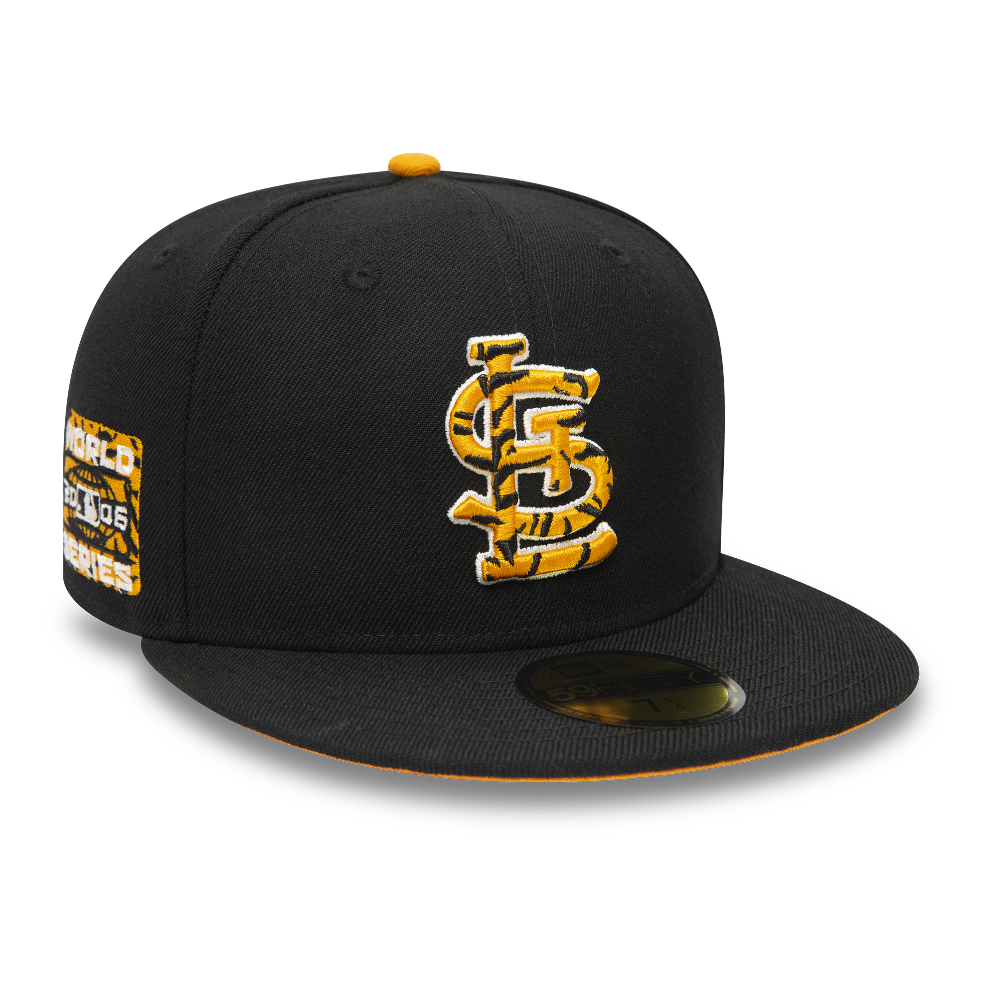 St. Louis Cardinals Tiger Fill Black 59FIFTY Fitted Cap