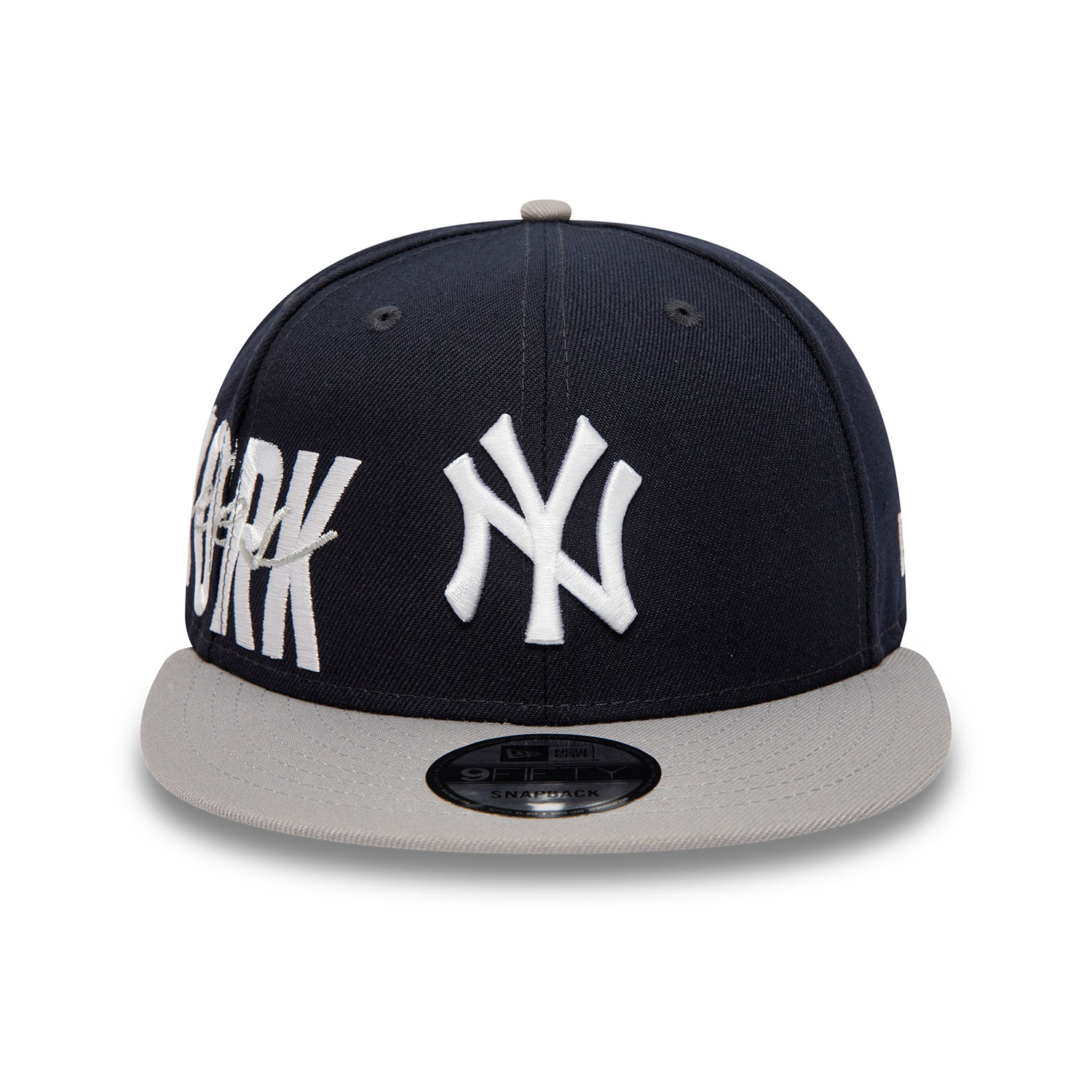 New York Yankees Side Font Navy 9FIFTY Snapback Cap