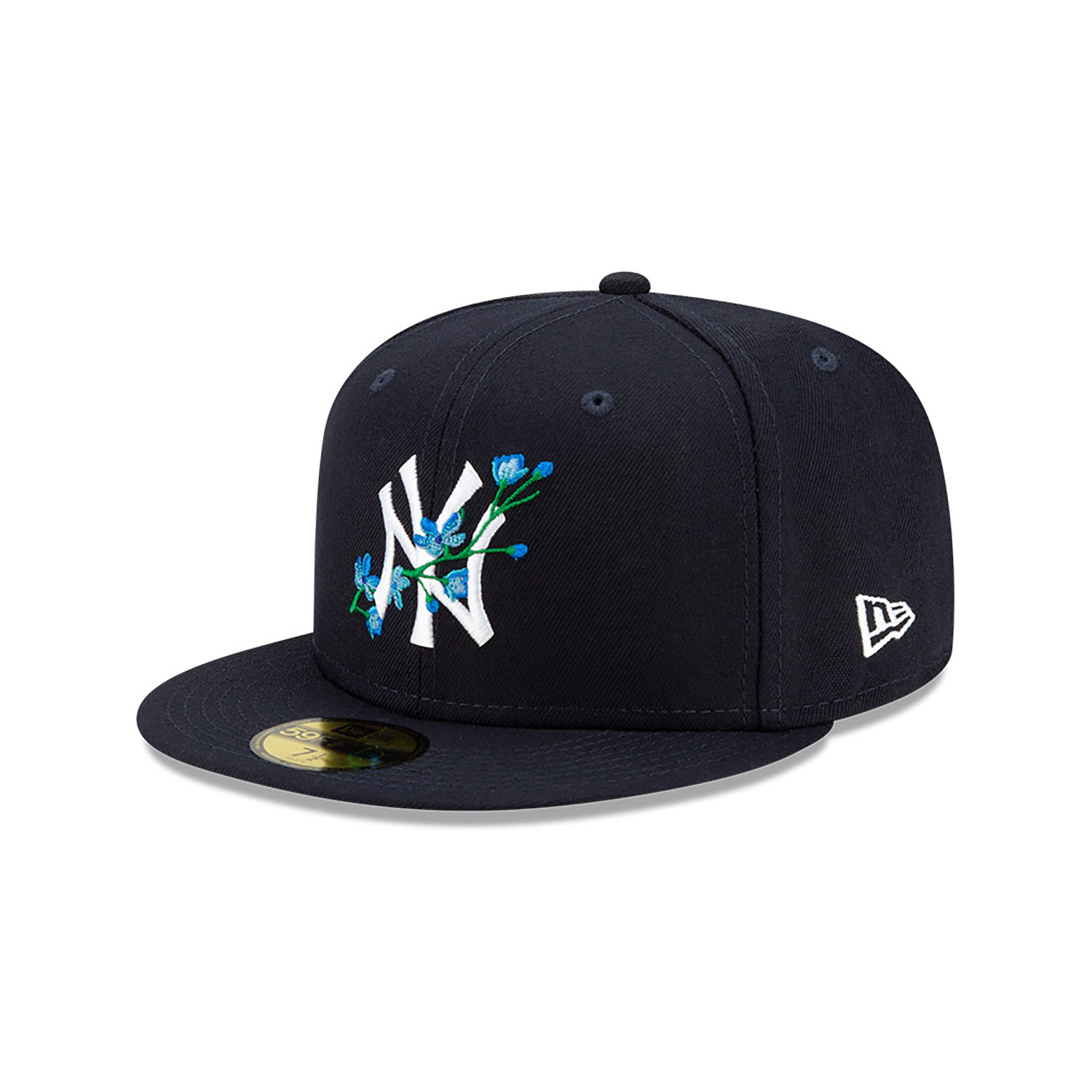 Official New Era New York Yankees MLB Side Patch Bloom Navy 59FIFTY ...