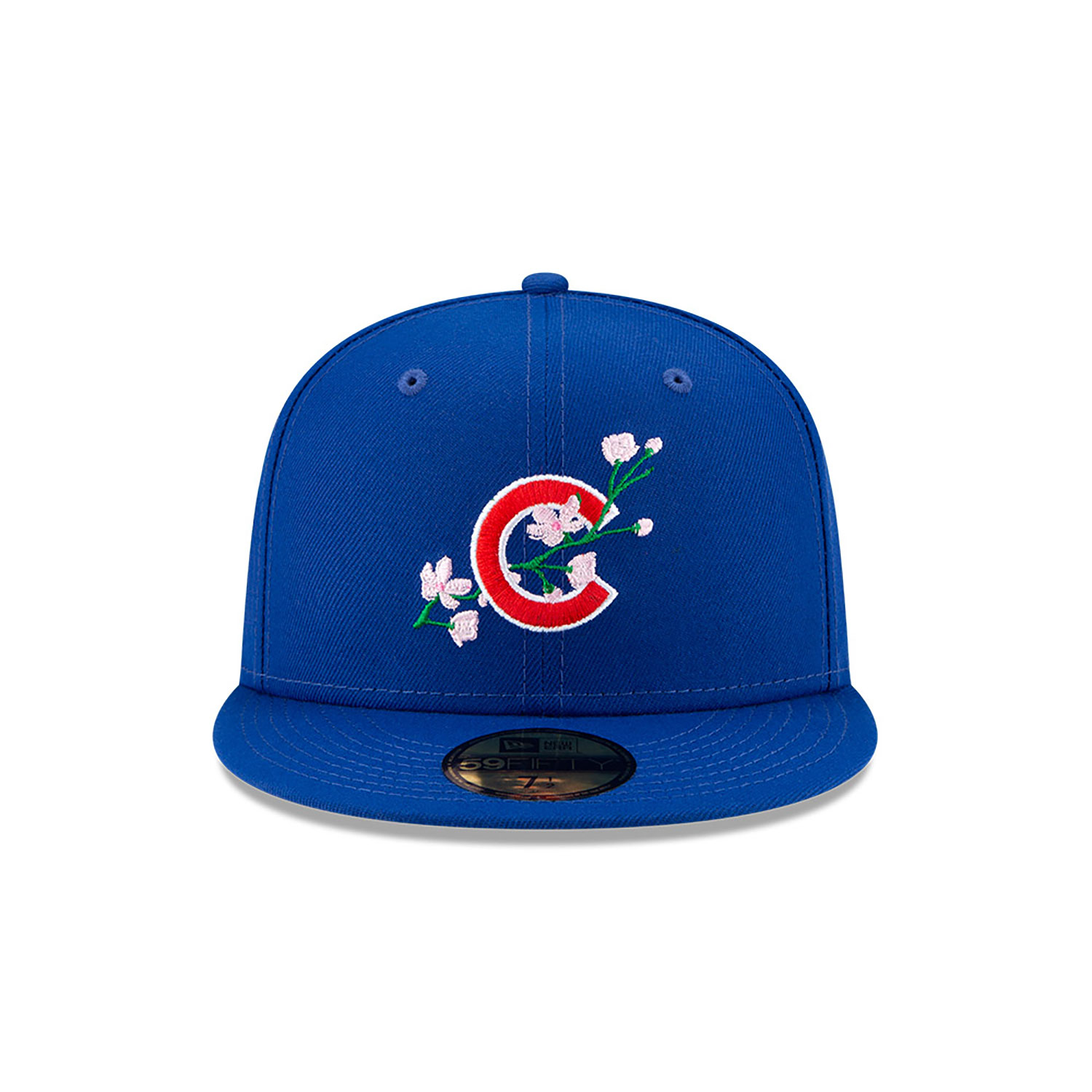 Chicago Cubs Side Patch Bloom Blue 59FIFTY Fitted Cap