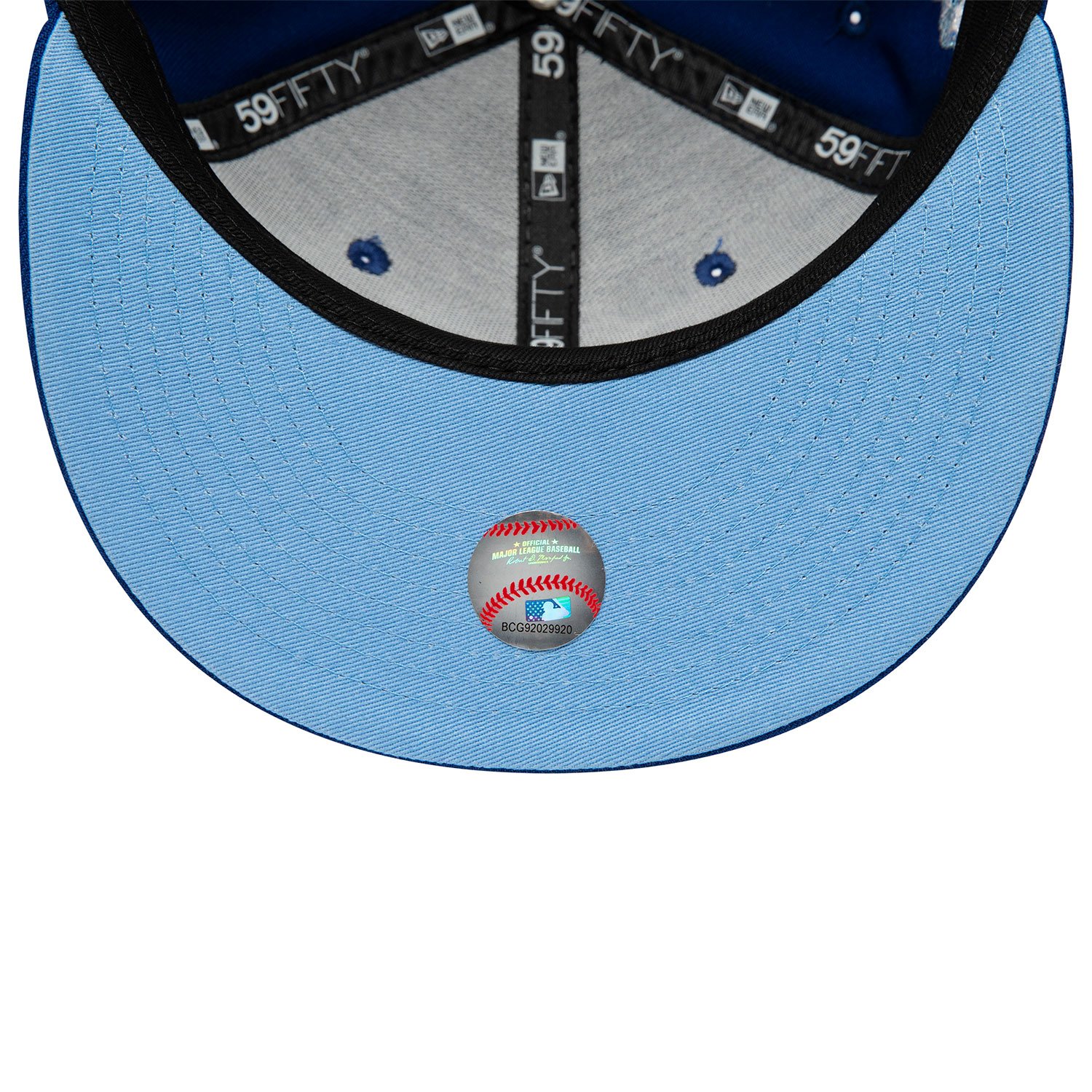 Kansas CIty Royals Side Patch Bloom Blue 59FIFTY Fitted Cap