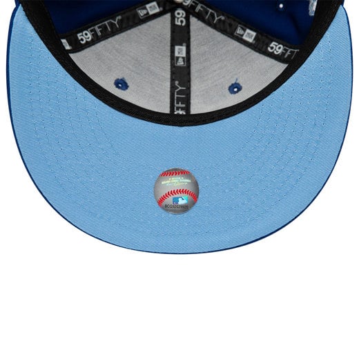 Blaue Kansas CIty Royals Side Patch Bloom 59FIFTY Fitted Cap