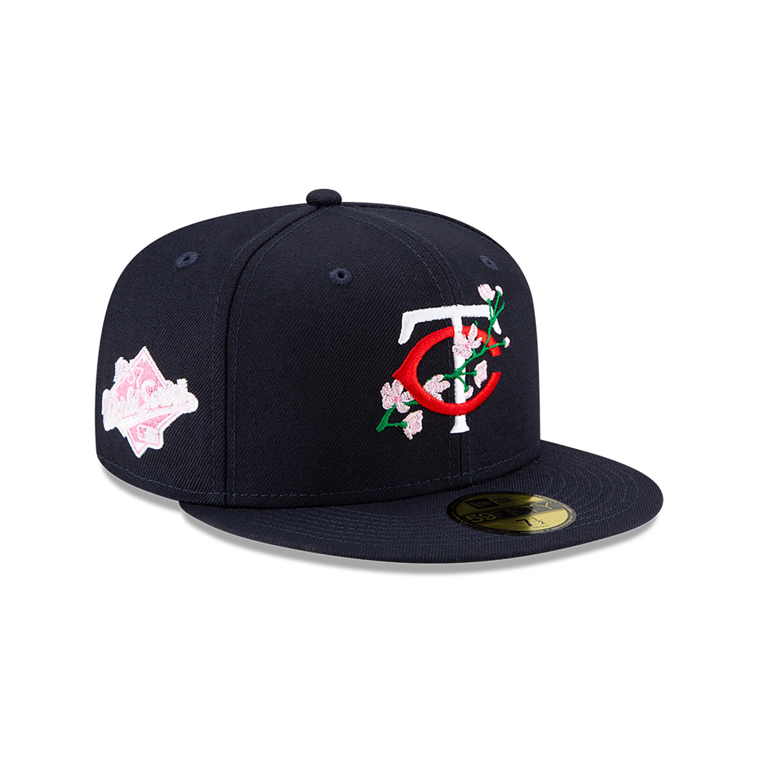 St. Louis Cardinals Navy Side Patch Bloom 59FIFTY Fitted Hat