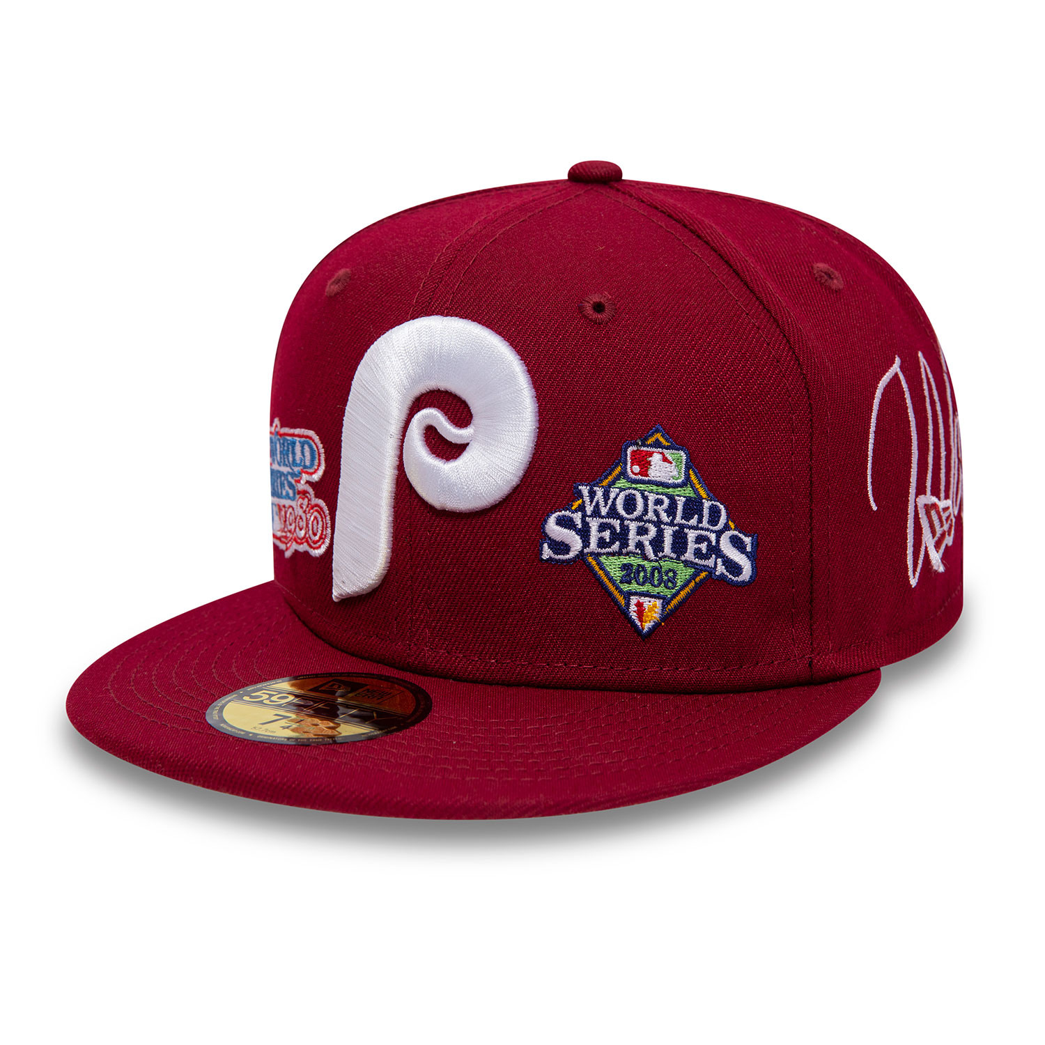 Cappellino 59FIFTY Fitted Philadelphia Phillies Historic Champs Bordeuax