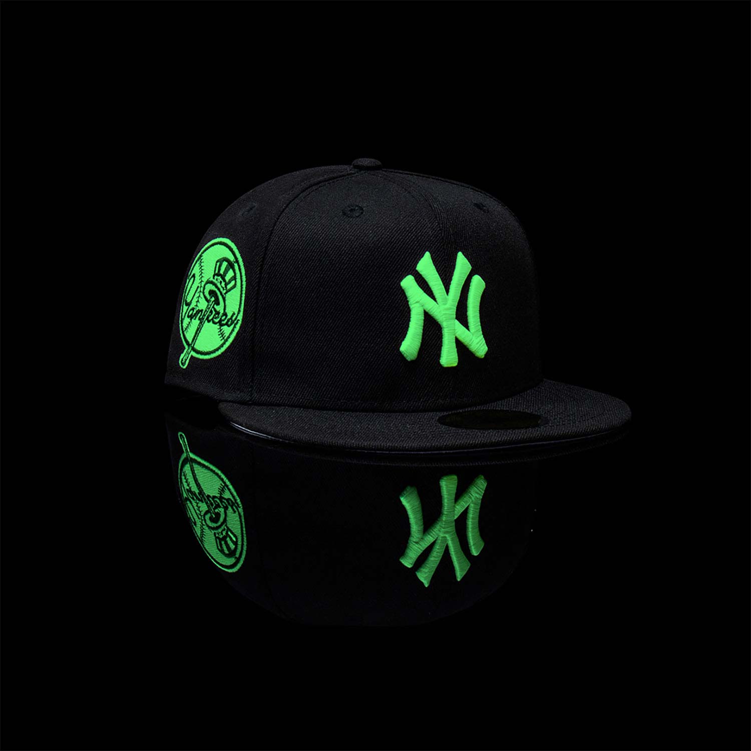Cappellino 59FIFTY Fitted New York Yankees Glow in the Dark Nero